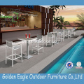 Patio Outdoor Furniture หวายการ์เด้นชุดรับประทานอาหาร